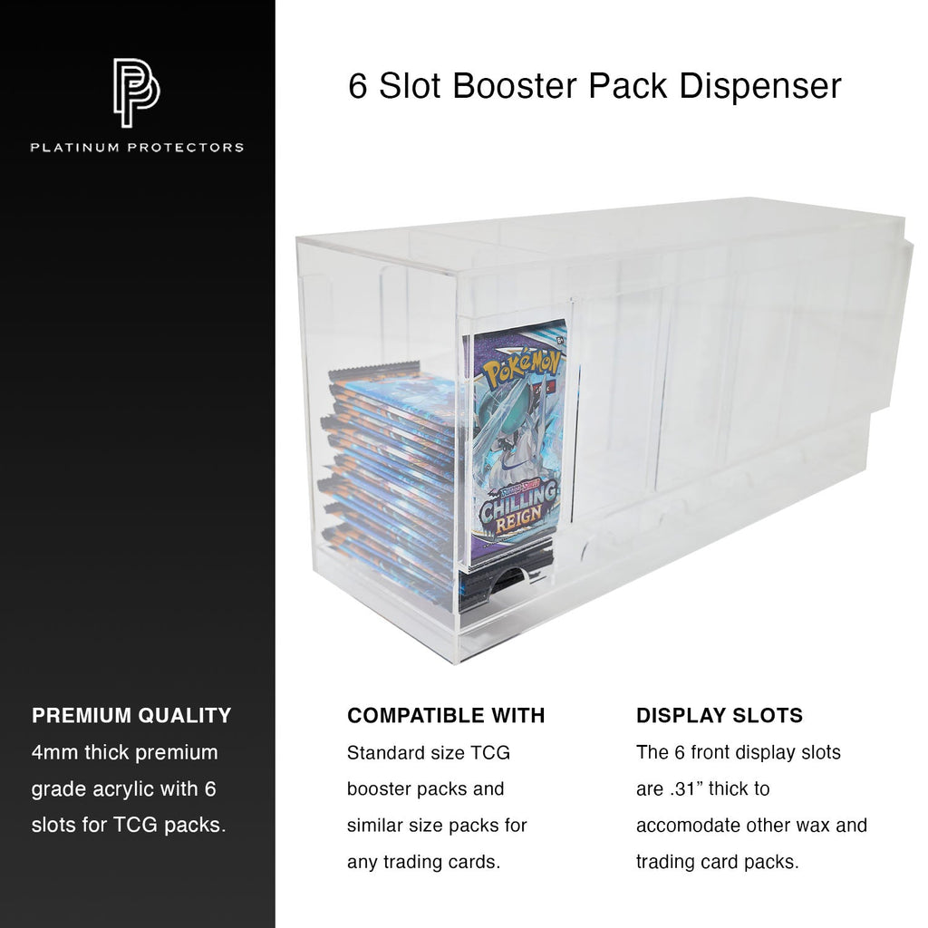 Acrylic Booster Pack Dispenser Case