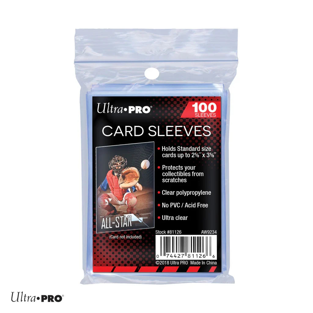 2.5" x 3.5" Soft Trading Card Protectors 100 Pack – TCG Accessory